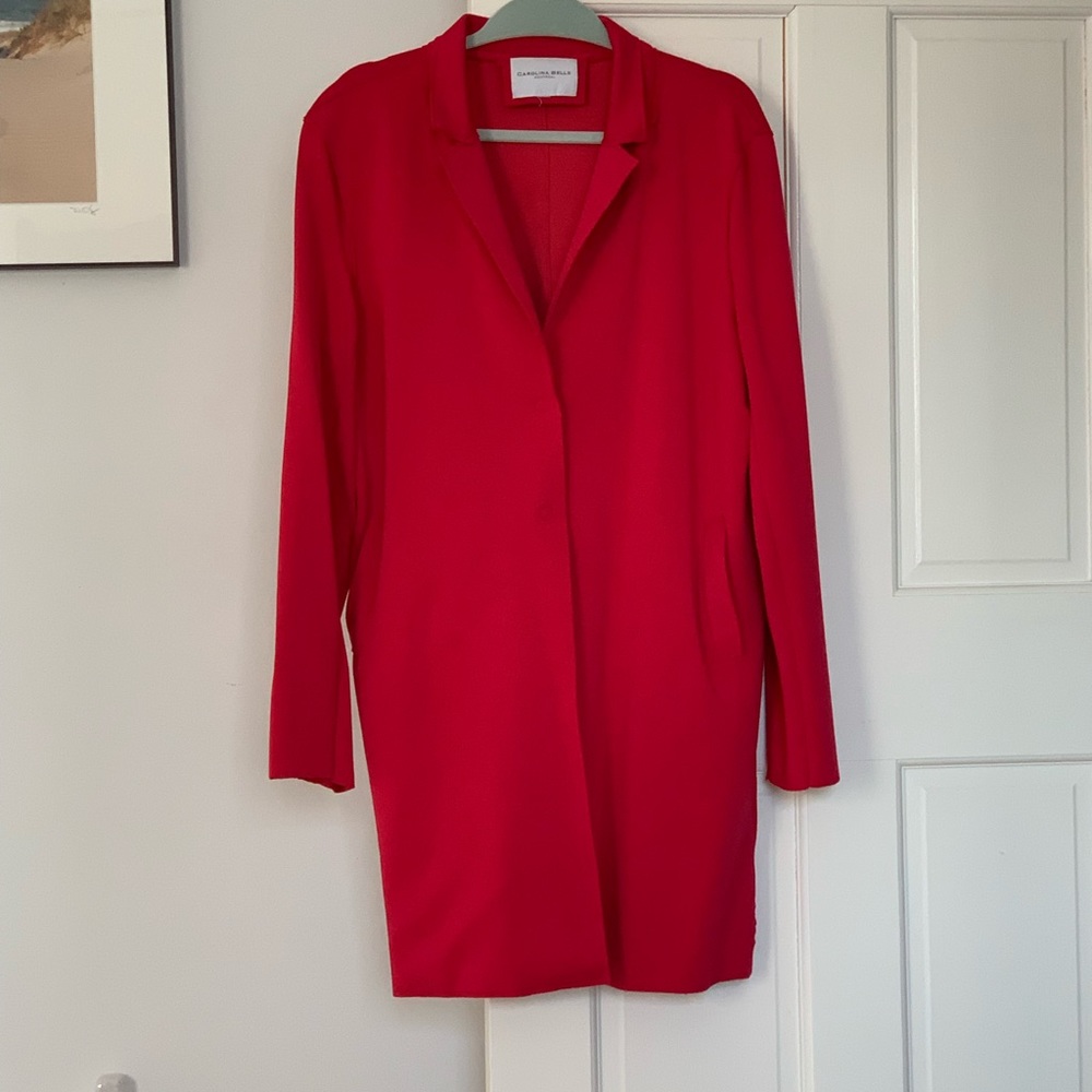 Carolina Belle cherry red long jacket